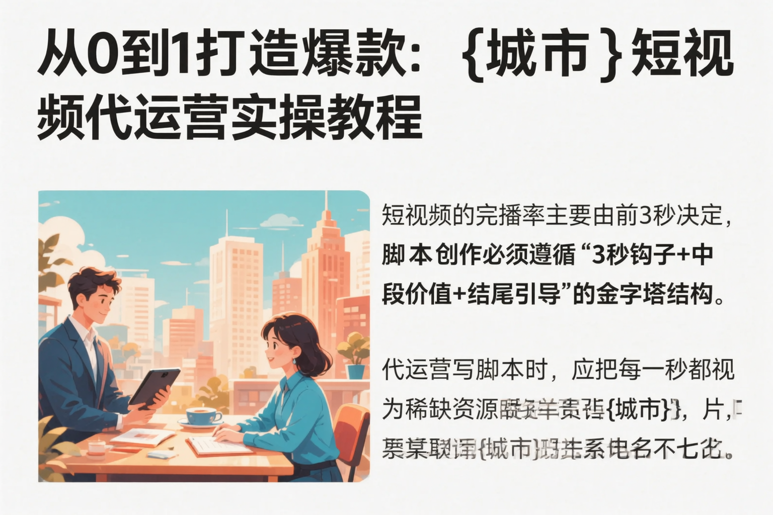 从0到1打造爆款：临沂短视频代运营实操教程