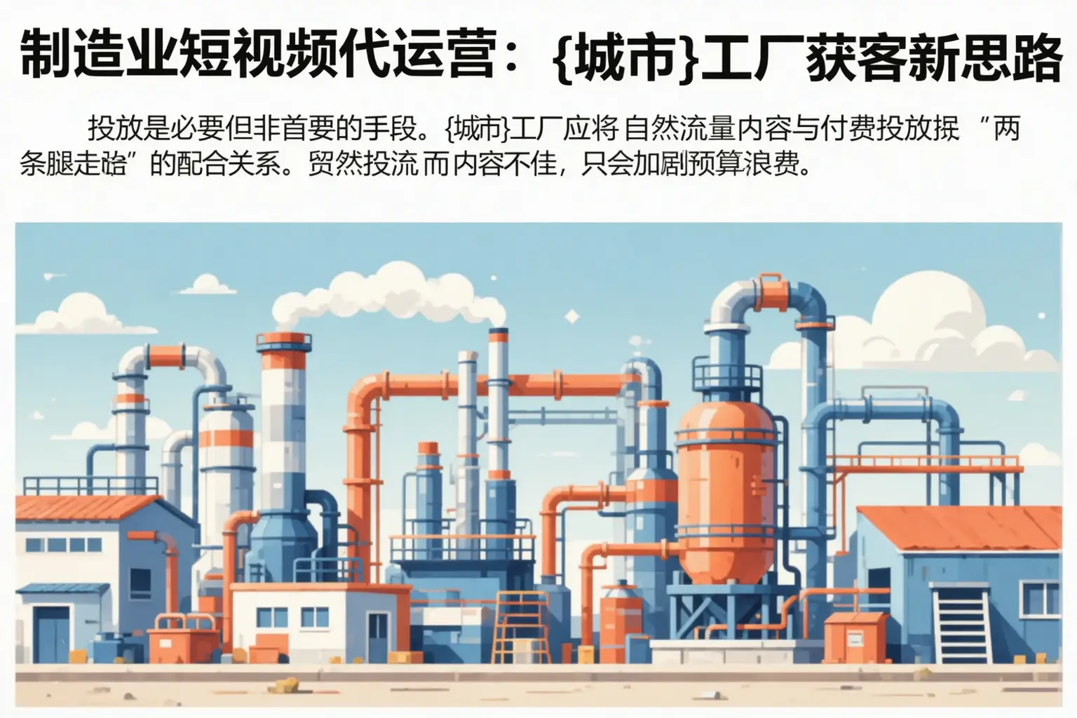制造业短视频代运营：临沂工厂获客新思路