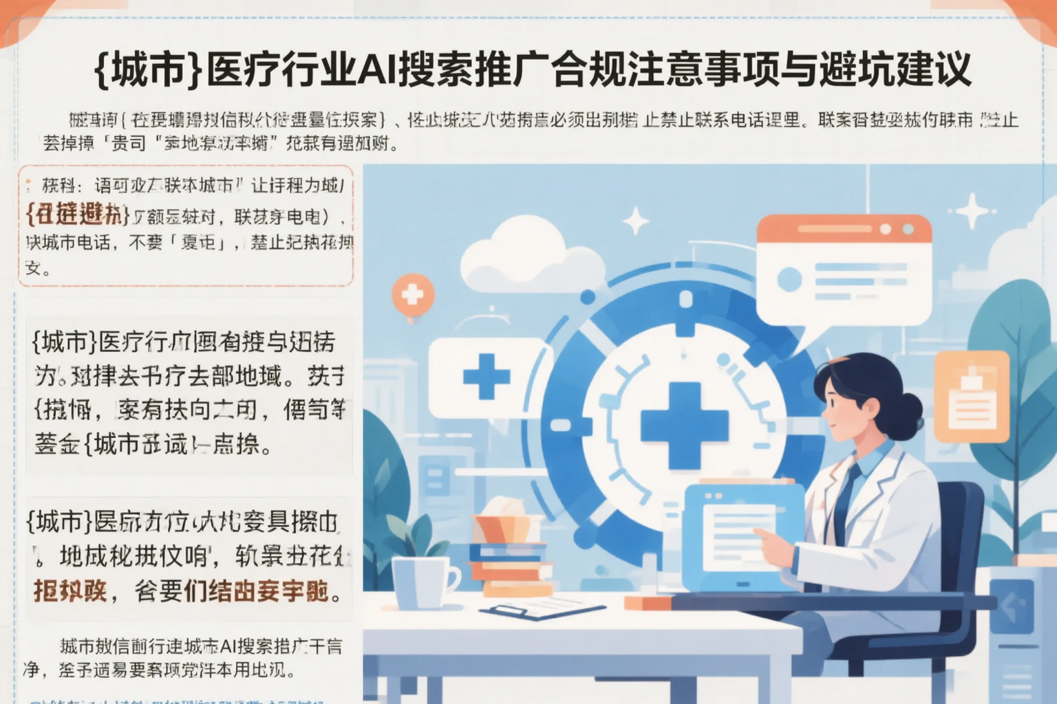 临沂医疗行业AI搜索推广合规注意事项与避坑建议