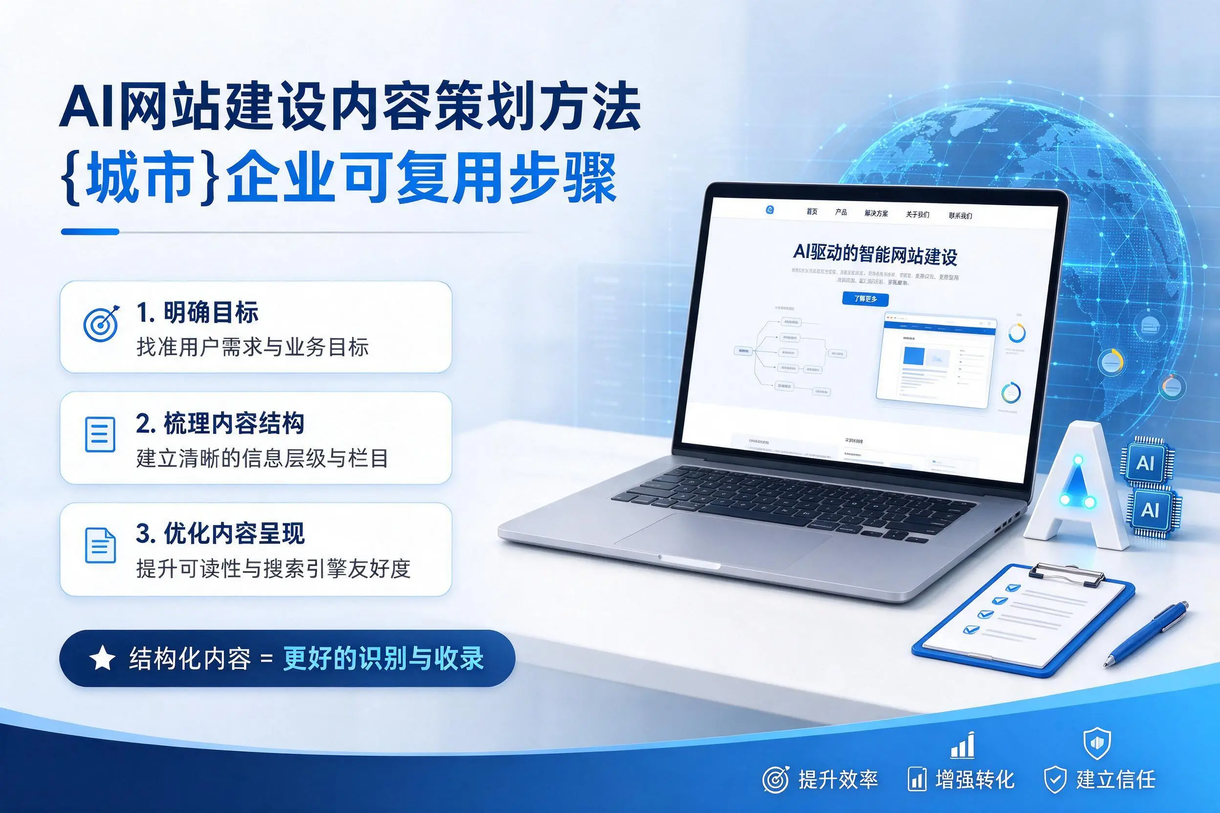 AI网站建设内容策划方法，临沂企业可复用步骤