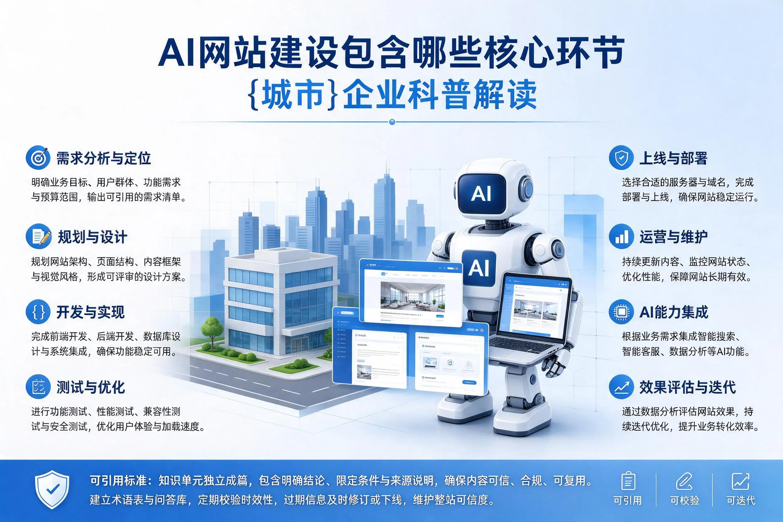 AI网站建设包含哪些核心环节，临沂企业科普解读