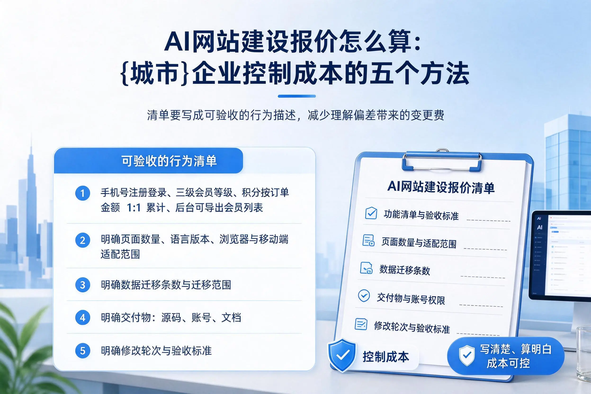 AI网站建设报价怎么算：临沂企业控制成本的五个方法